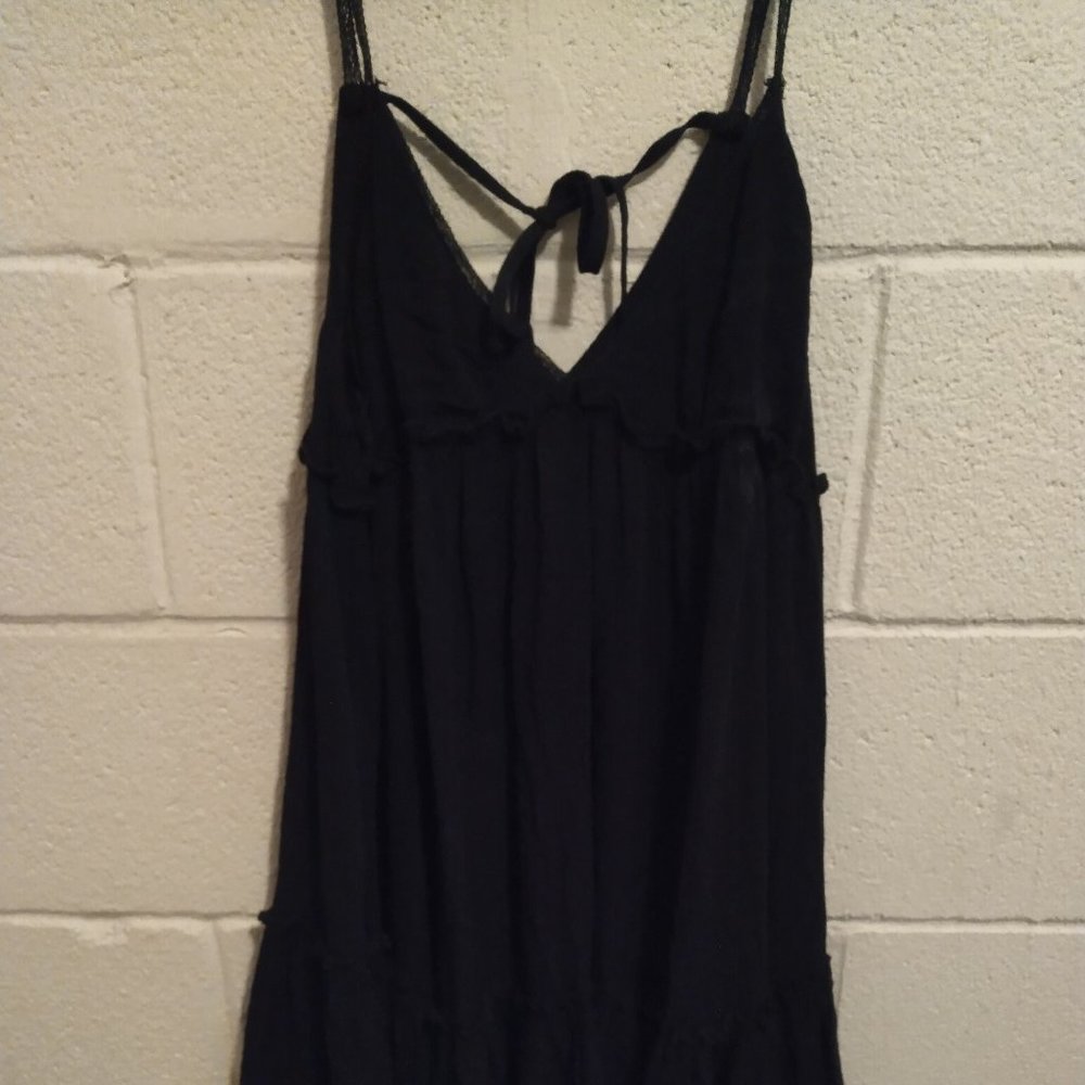 Black Baby Doll Boho Dress